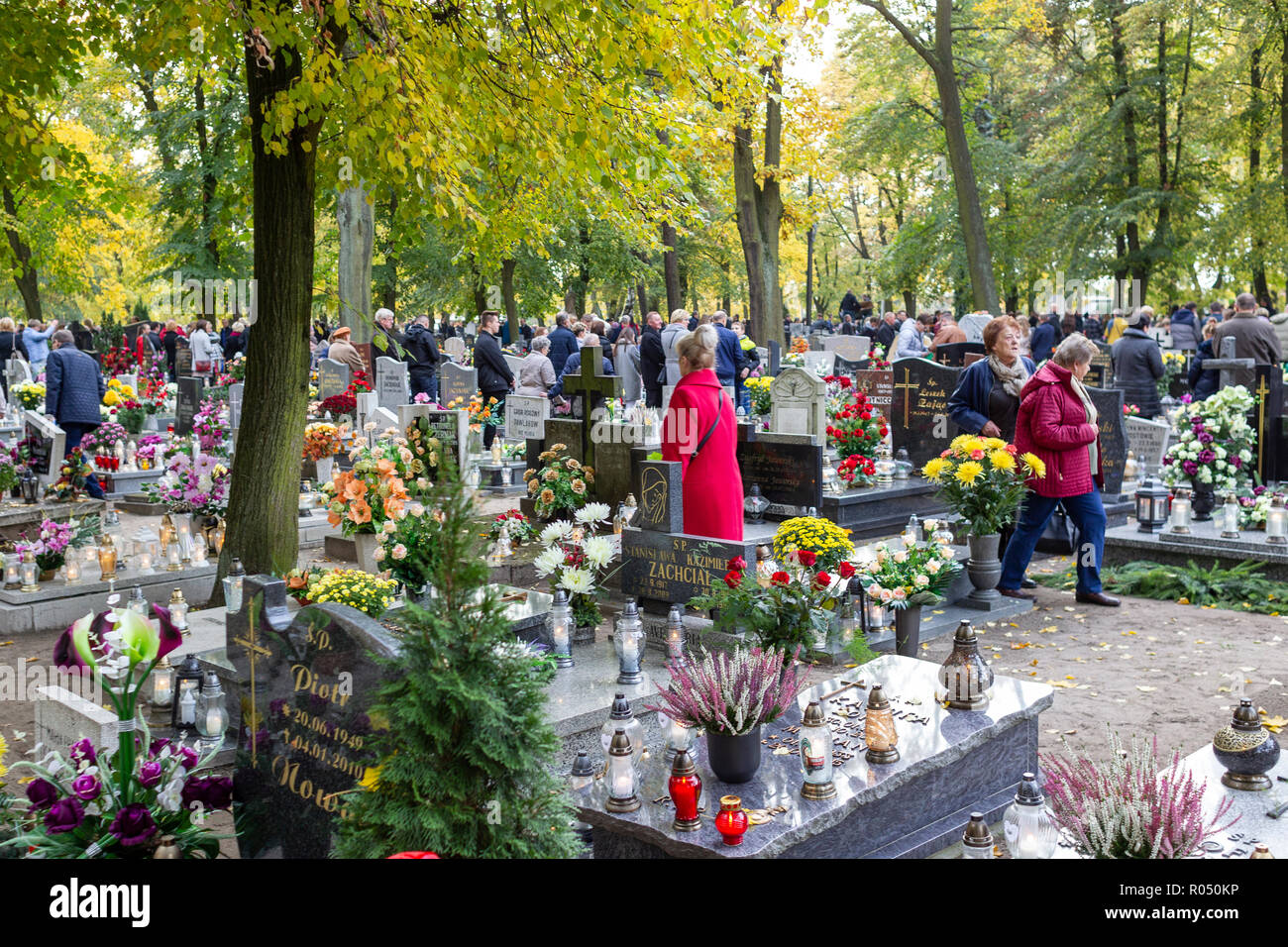 Szamotuly, Polen, 1. November 2018. Allerheiligen sind ein Festival