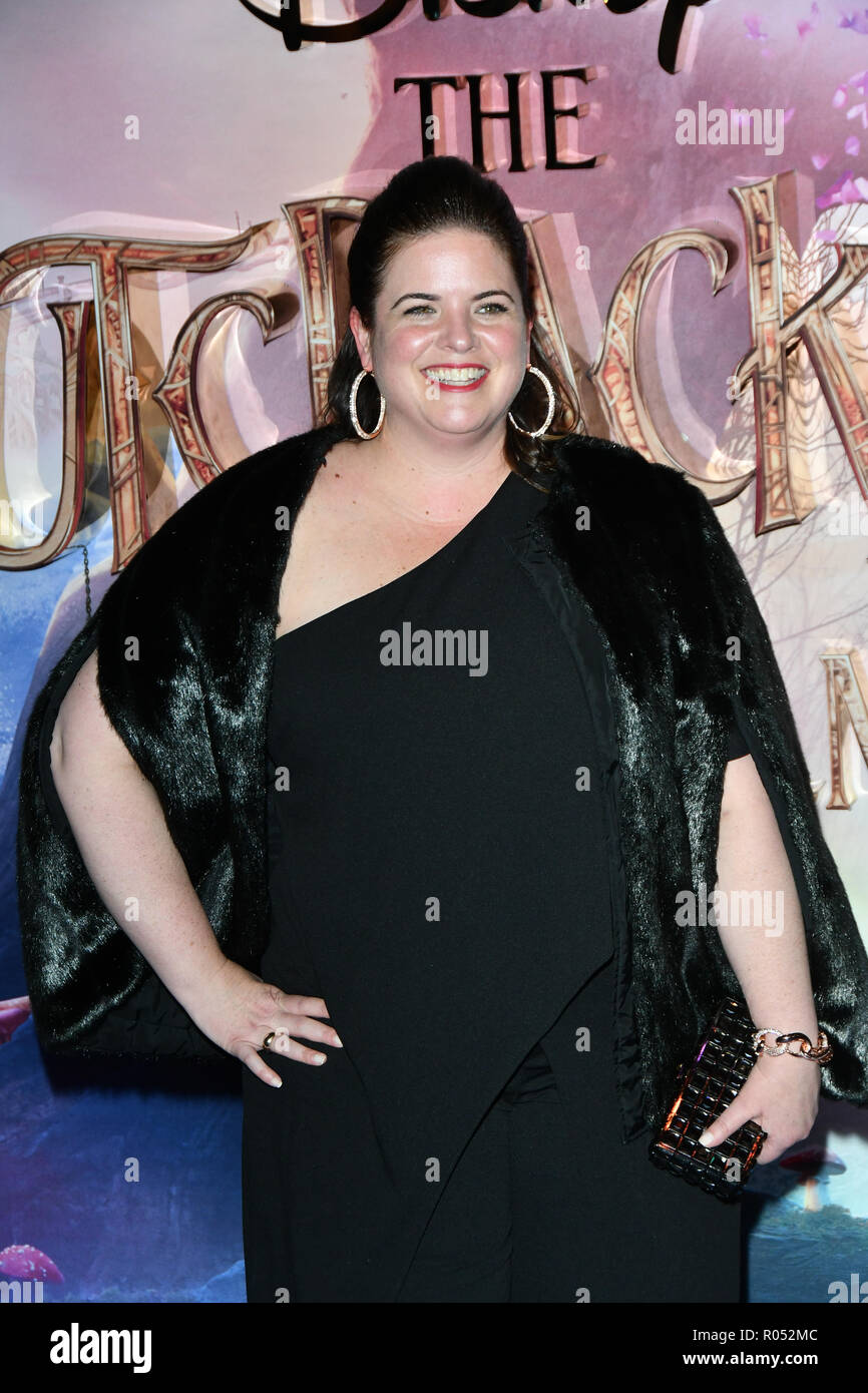 Hersteller Lindy Goldstein an der Nussknacker und die vier Bereiche - UK Premiere auf der Vue Westfield, Westfield Shopping Centre, Ariel Weg am 1. November 2018, London, UK. Stockfoto