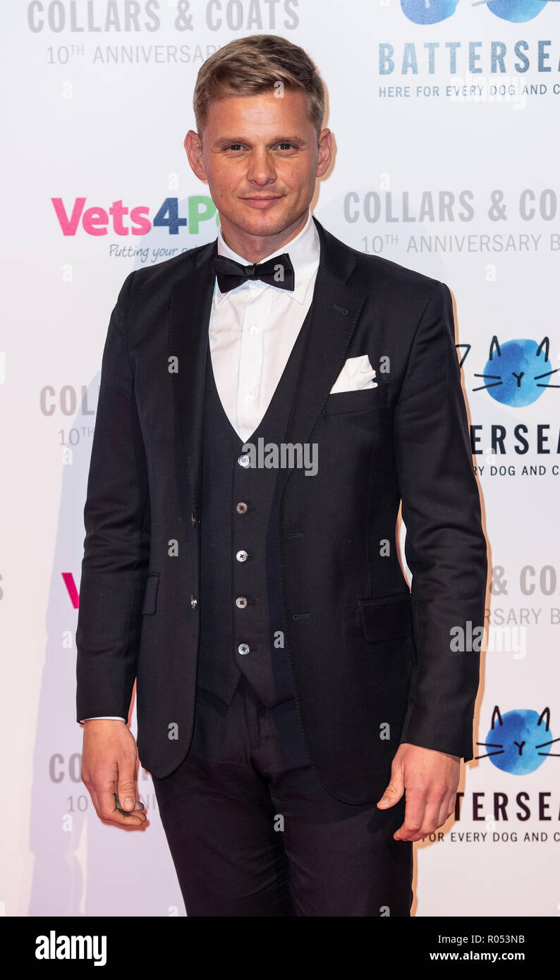 London, Großbritannien. 1. November 2018. London, Großbritannien. 1. November 2018. Jeff Brazier nimmt an der Battersea Hunde & Katzen Home Halsbänder & Mäntel Galaball 2018 Battersea Evolution am November 01, 2018 in London, England Credit: Gary Mitchell, GMP-Media/Alamy leben Nachrichten Stockfoto