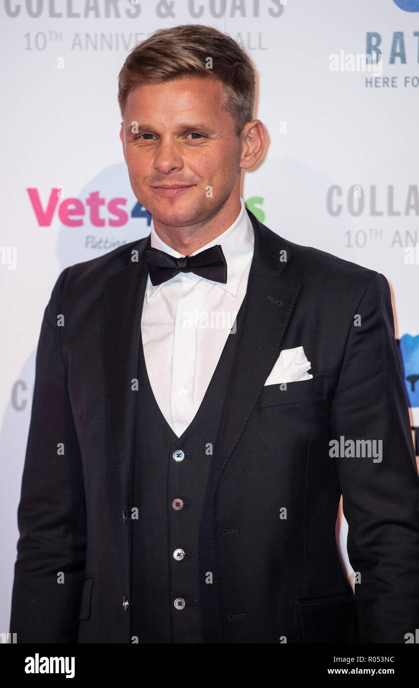 London, Großbritannien. 1. November 2018. London, Großbritannien. 1. November 2018. Jeff Brazier nimmt an der Battersea Hunde & Katzen Home Halsbänder & Mäntel Galaball 2018 Battersea Evolution am November 01, 2018 in London, England Credit: Gary Mitchell, GMP-Media/Alamy leben Nachrichten Stockfoto