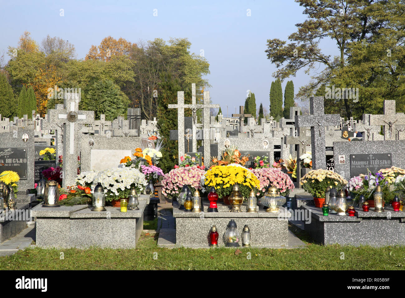 Friedhof in Terespol. Polen Stockfoto