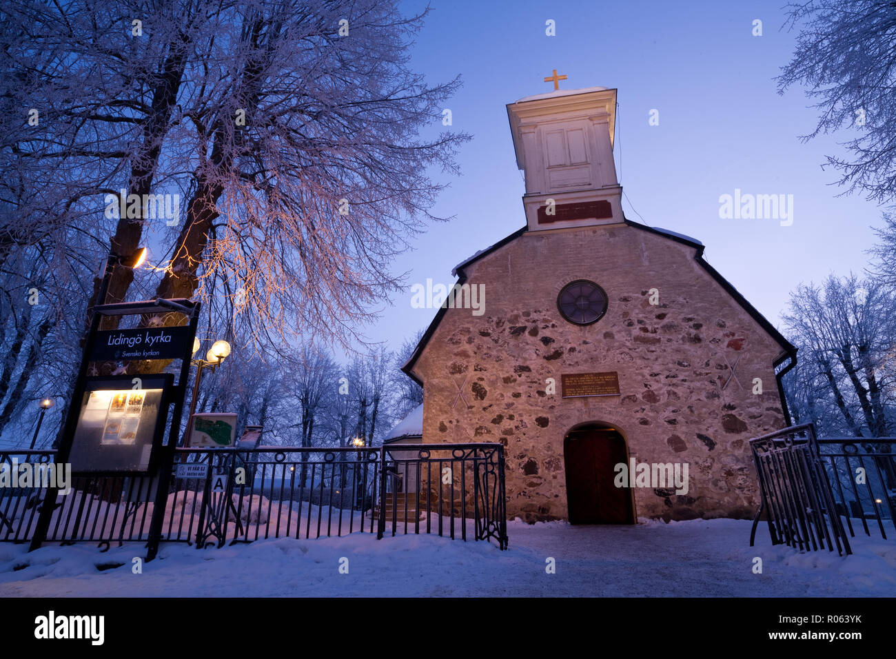 Kirche, Lidingö Lidingö (Schweden) Stockfoto