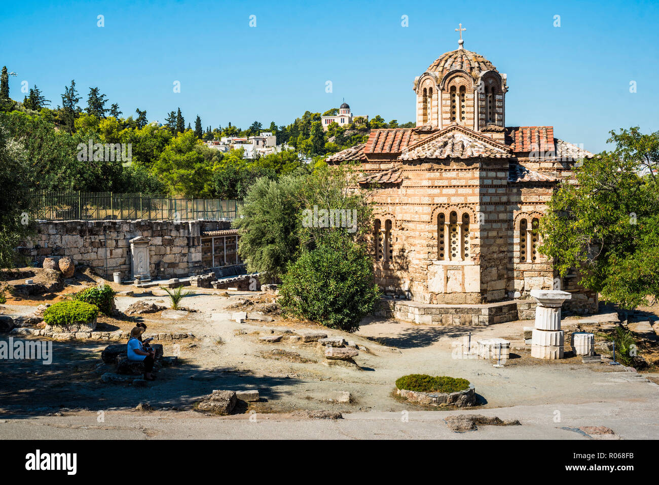 Antike Agora von Athen, Attika, Griechenland, Europa Stockfoto