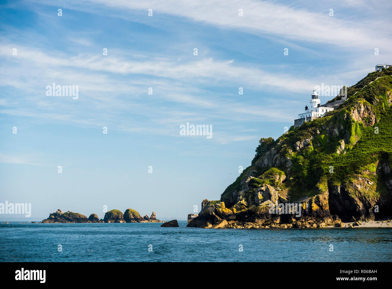 Leuchtturm, Sark Insel, Channel Islands, Großbritannien, Europa Stockfoto