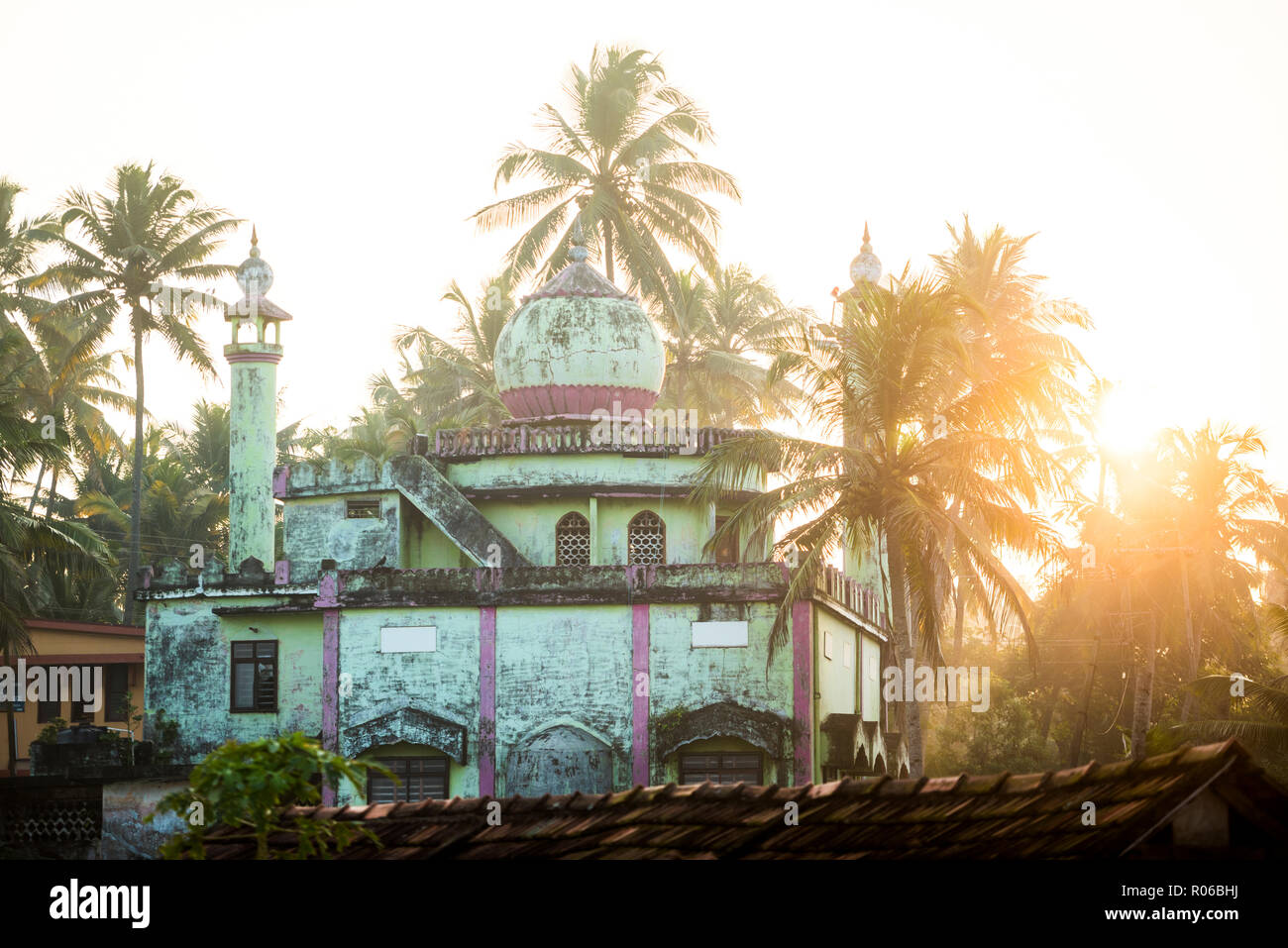 Moschee Kappil Strand, Cochin, Kerala, Indien, Asien Stockfoto