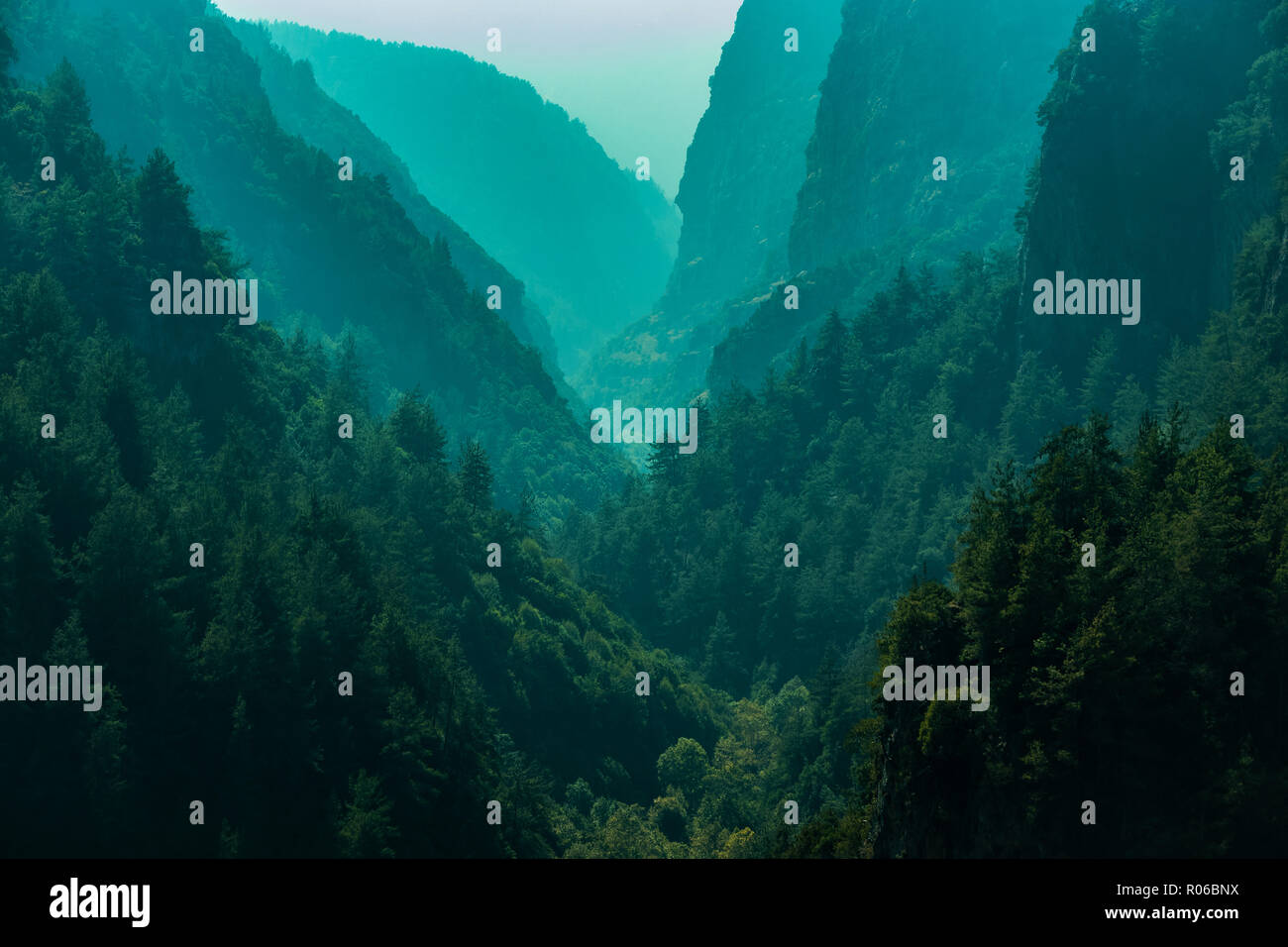 Adonis Tal, Berg Libanon. Stockfoto