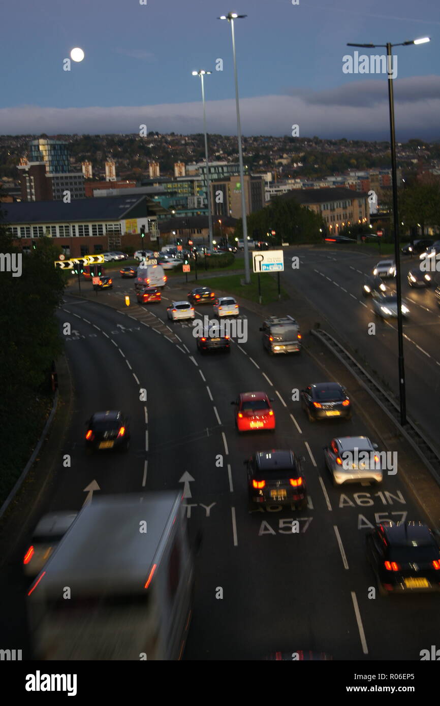 Verkehr Gebäude in Sheffield Stockfoto