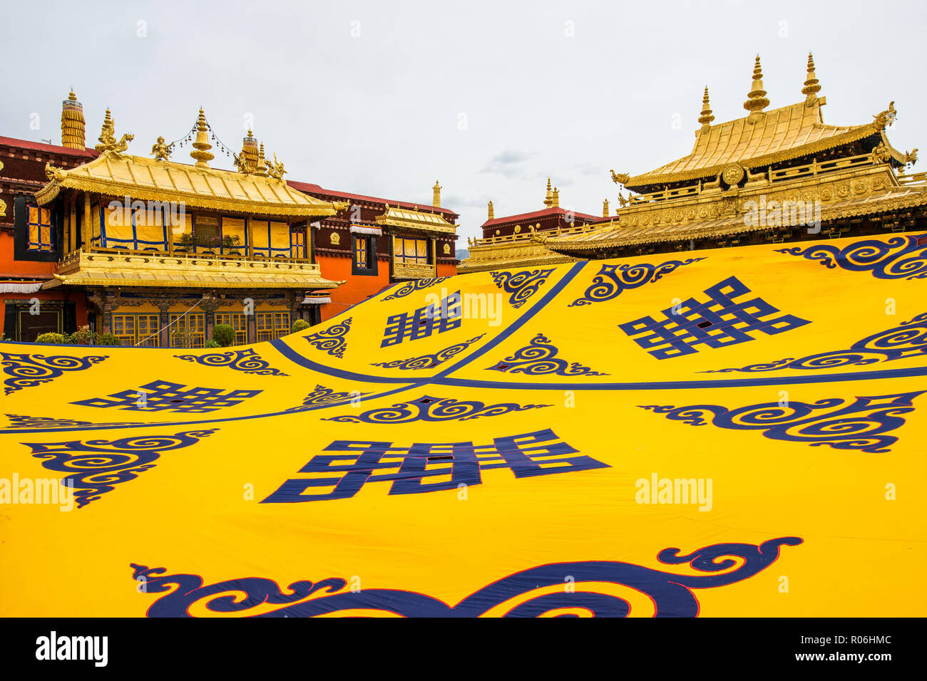 Tibet, Lhasa, Tibet Jokhang Tempel Stockfoto