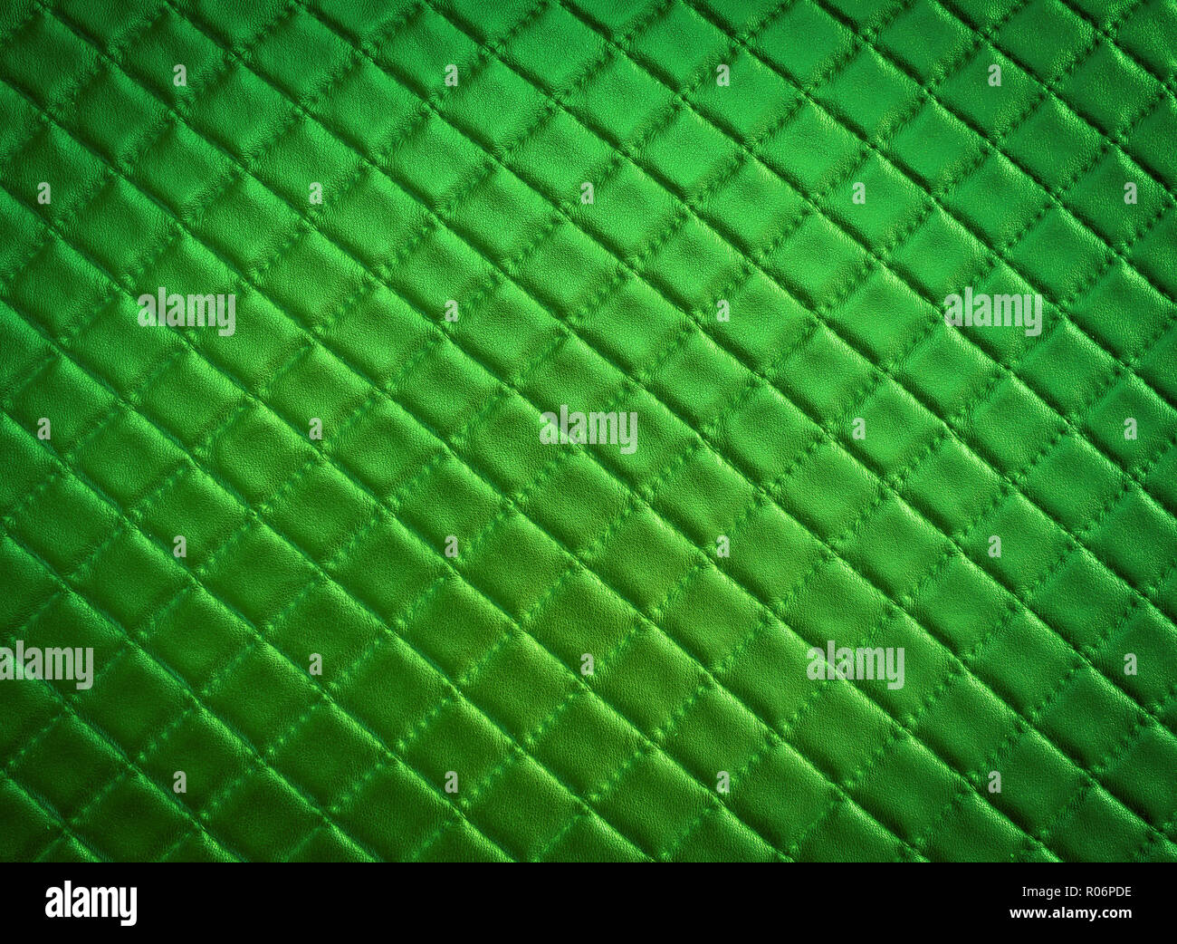 Grün Leder Textur muster Hintergrund, Sofa Stockfoto