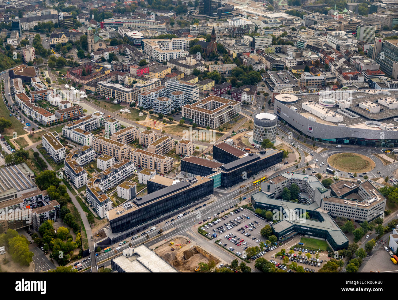 FUNKE MEDIENGRUPPE bewegt: Im Universitätsviertel "Grüne Mitte" eine der modernsten Konzernzentrale eines deutschen Media House, Medien Stockfoto
