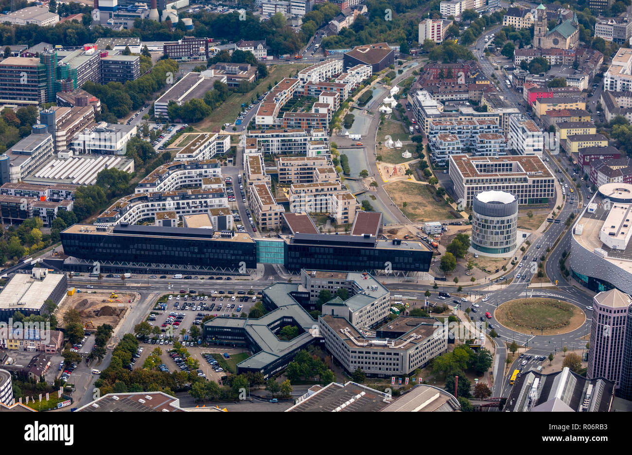 FUNKE MEDIENGRUPPE bewegt: Im Universitätsviertel "Grüne Mitte" eine der modernsten Konzernzentrale eines deutschen Media House, Medien Stockfoto
