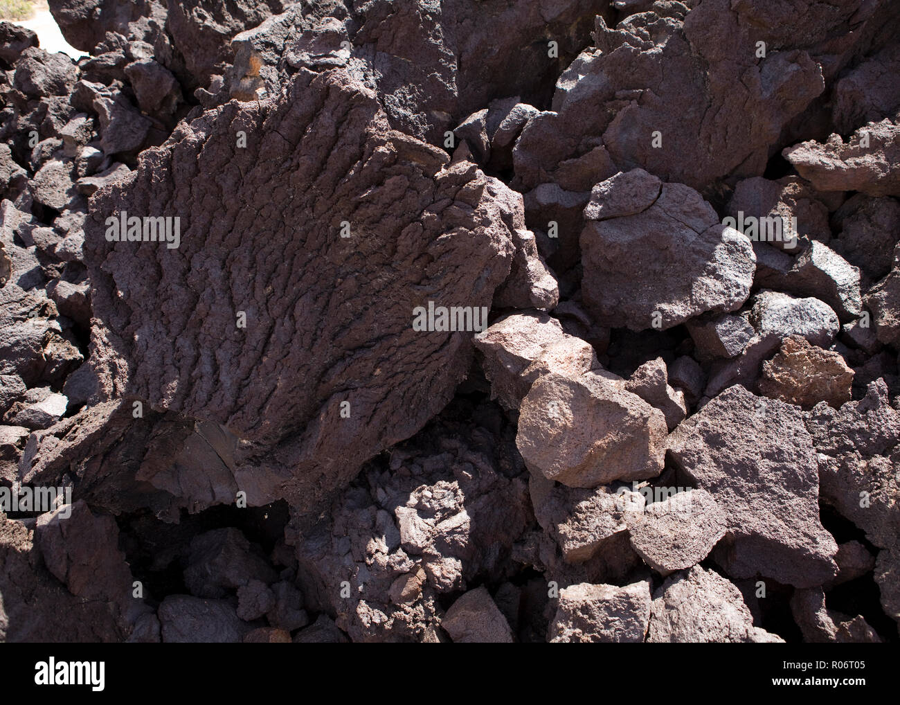 Magmatischen Vulkangestein (lavagestein) - Kalifornien USA Stockfoto