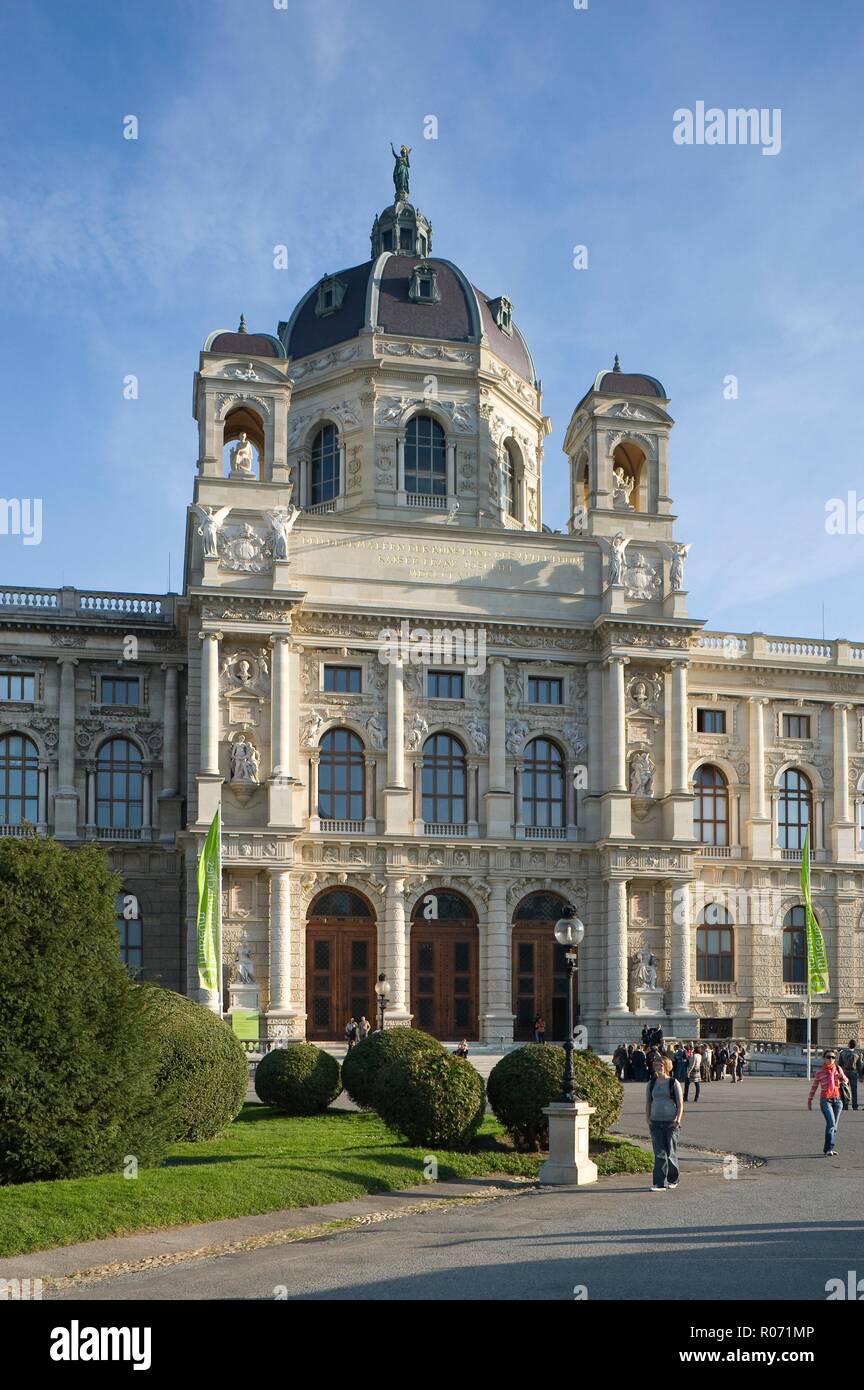 Wien, Kunsthistorisches Museum, Gottfried Semper und Carl von Hasenauer 1891 Stockfoto