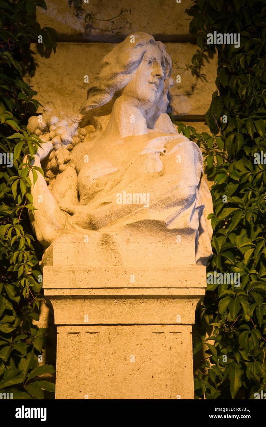 Wien, Stadtpark, Allegorische Figur Herbst Stockfoto