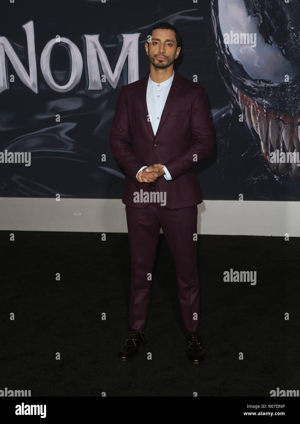 Prominente teilnehmen. Weltpremiere von "Venom" im Regency Dorf Theater. Mit: Riz Ahmed Wo: Westwood, Kalifornien, Vereinigte Staaten, wenn: 01 Okt 2018 Credit: Brian/WENN.com Stockfoto