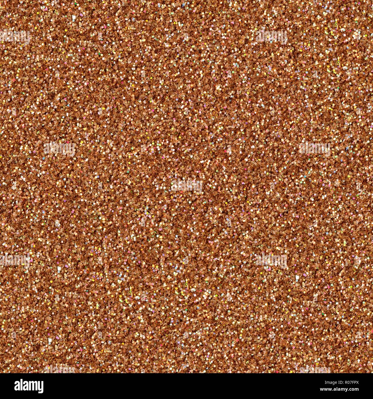 Braun glitter Textur Weihnachten abstrakt Hintergrund. Nahtlose square Textur. Stockfoto