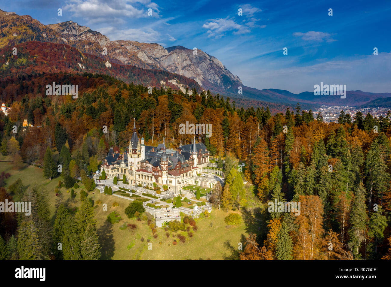 Schloss Peles, Sinaia, Rumänien. Die Sommerresidenz der Könige von Rumänien Stockfoto