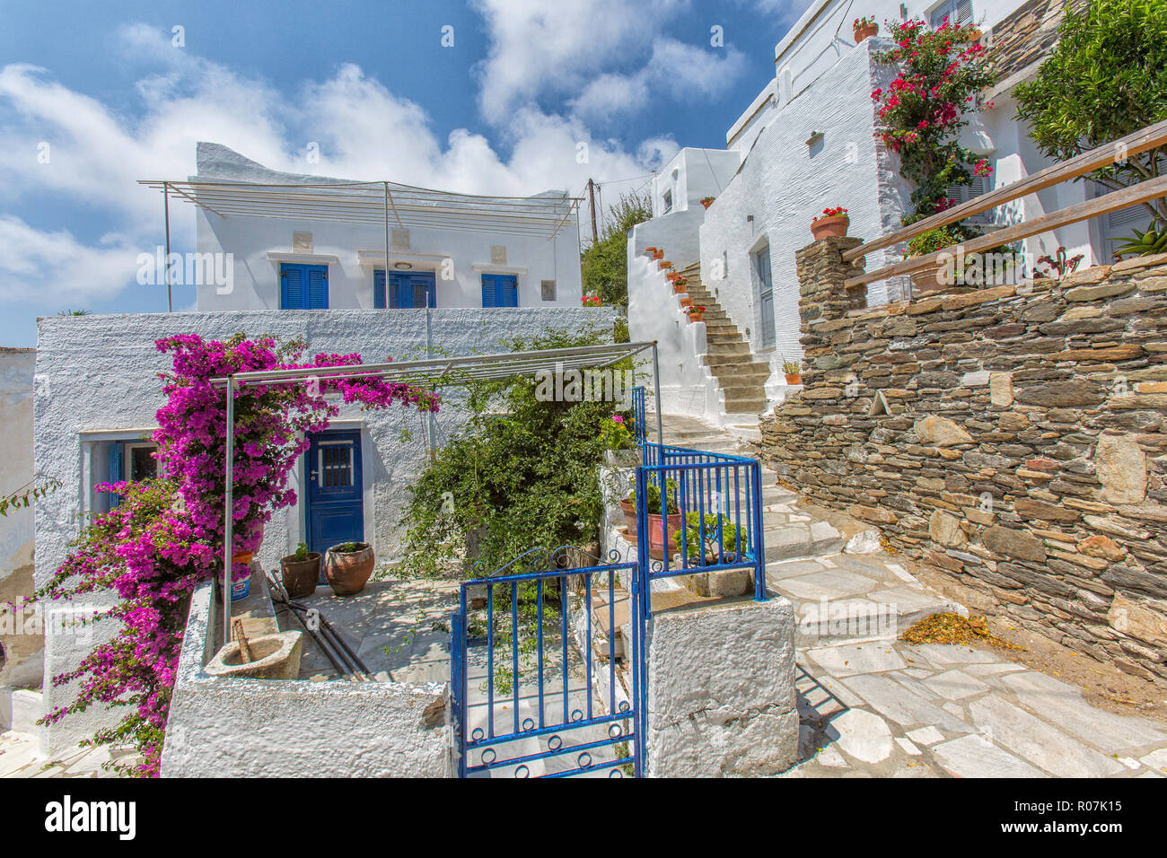Dörfer in Tinos Stockfoto