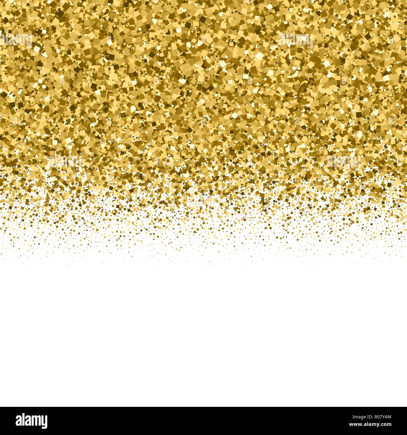Goldenen Rand Glitter Textur Auf Weiss Editierbare Vorlage Glitzernde Celebratory Hintergrund Gold Explosion Von Konfetti Vector Illustration Eps 10 Stock Vektorgrafik Alamy