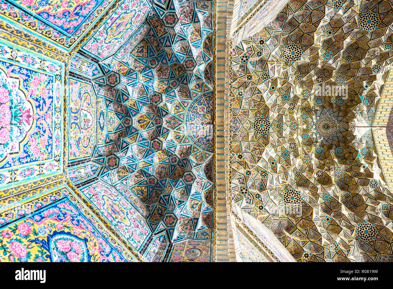 SHIRAZ, IRAN - September 08, 2016: Nasir ol-molk Moschee Stockfoto