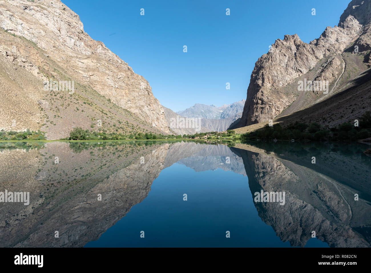 Jizev See im Morgenlicht, Pamir, Tadschikistan Stockfoto