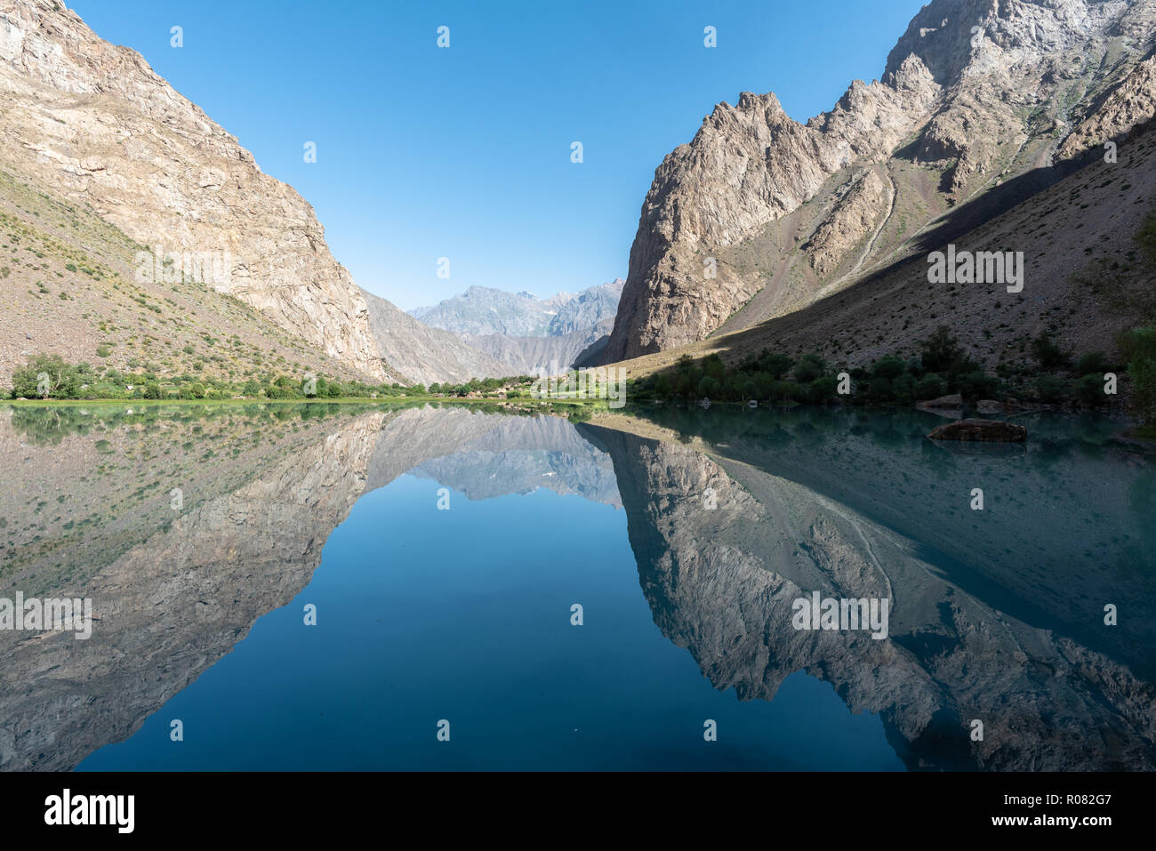 Jizev See im Morgenlicht, Pamir, Tadschikistan Stockfoto