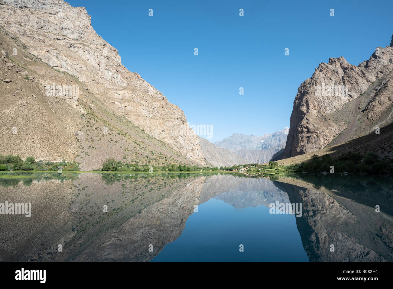 Jizev See im Morgenlicht, Pamir, Tadschikistan Stockfoto