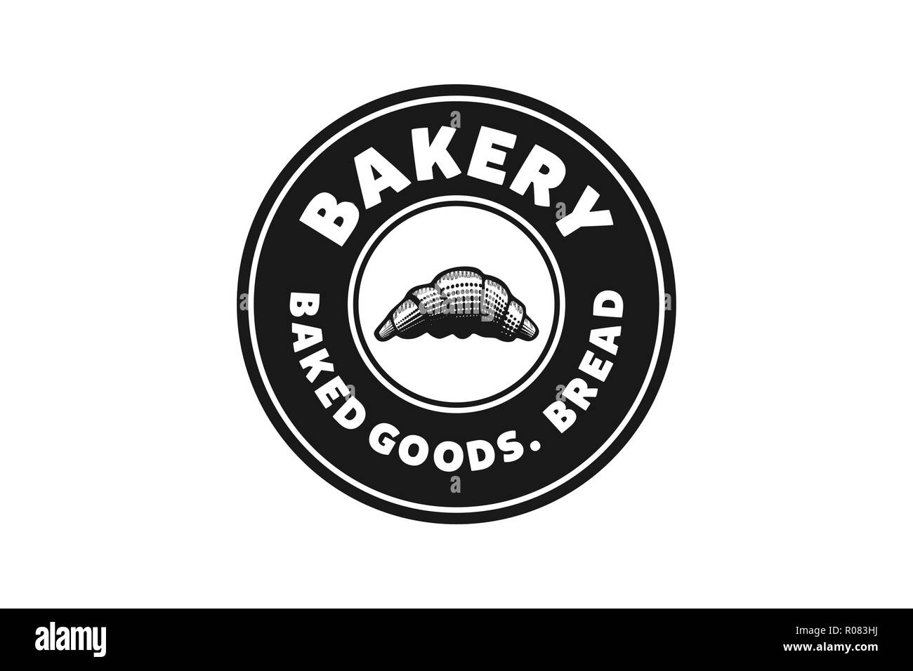 Gebäck, Vintage Bäckerei Logo Designs Inspiration, Vektor, Abbildung Stock Vektor