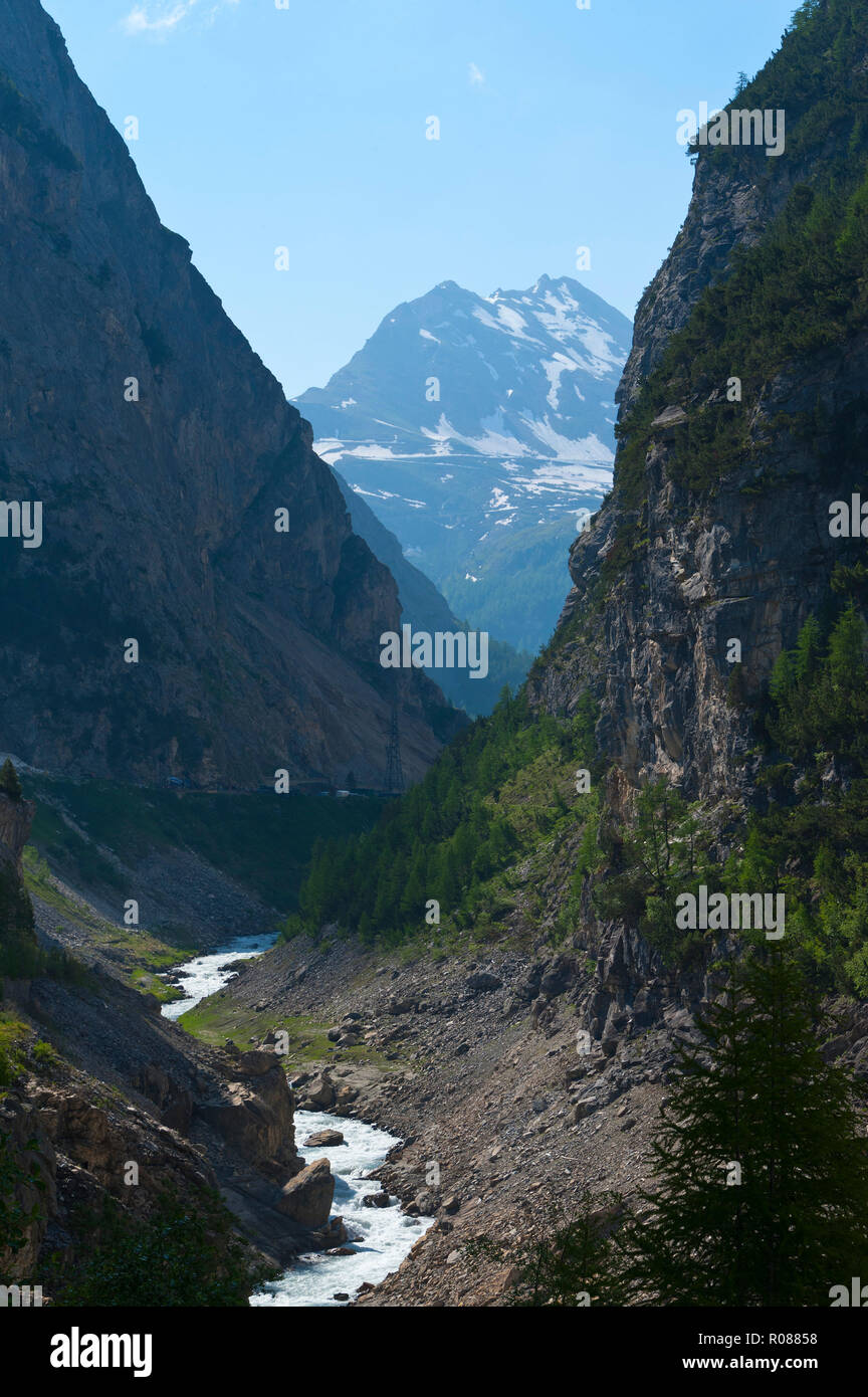 Fluss Isère, Savoie, Frankreich, Europa. Stockfoto