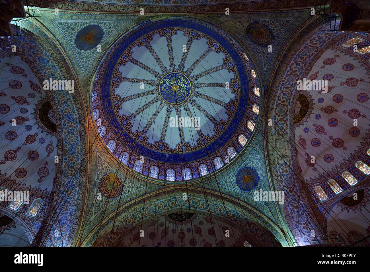 Blaue Moschee (Sultan Ahmed) in Istanbul, Türkei Stockfoto