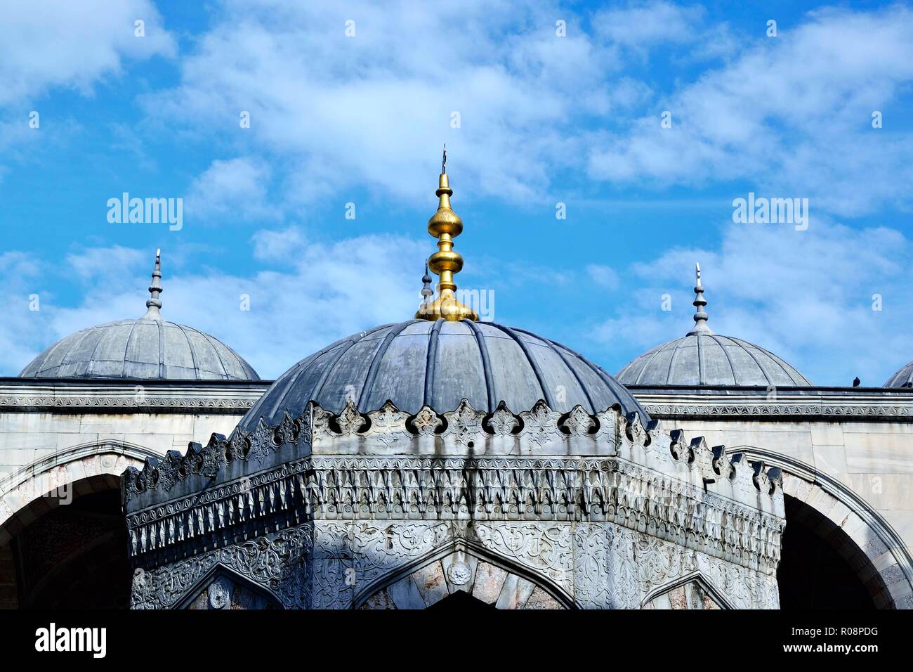 Blaue Moschee (Sultan Ahmed) in Istanbul, Türkei Stockfoto