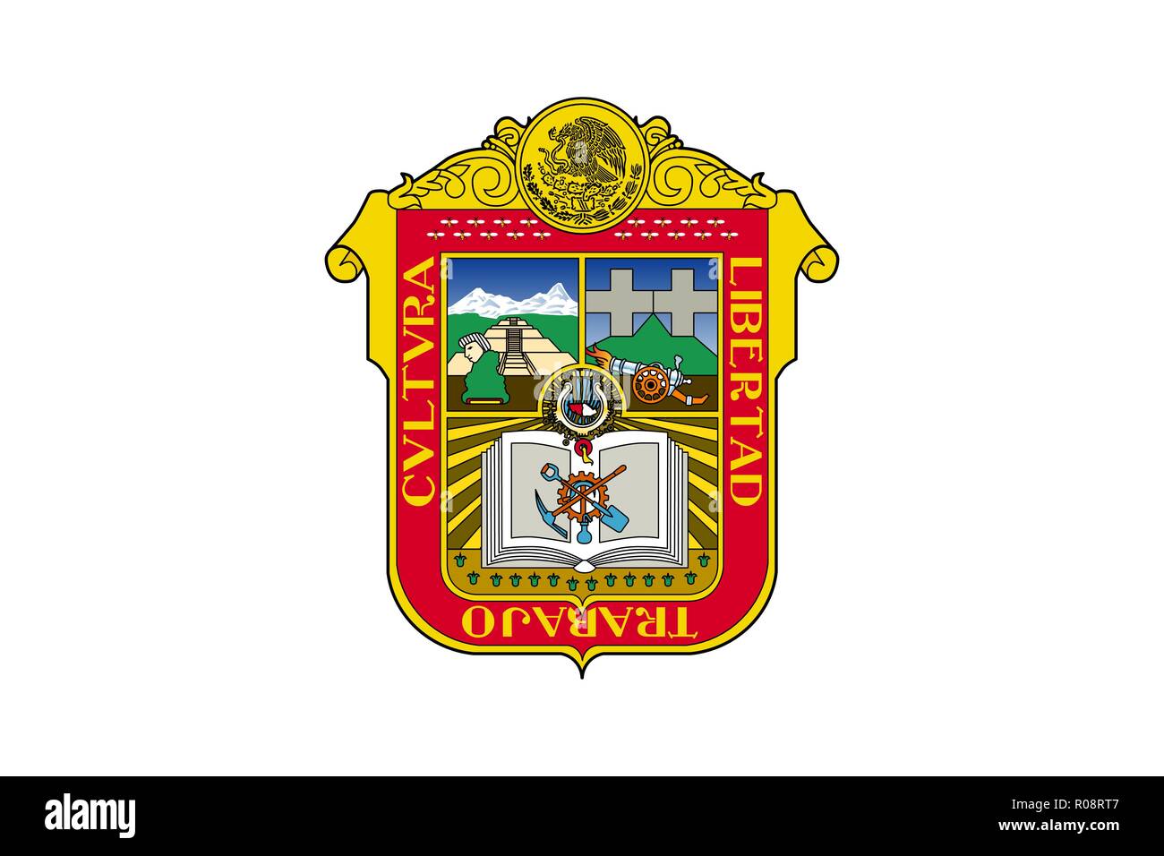 Einfache flag Staat von Mexiko, M Xico Stock Vektor