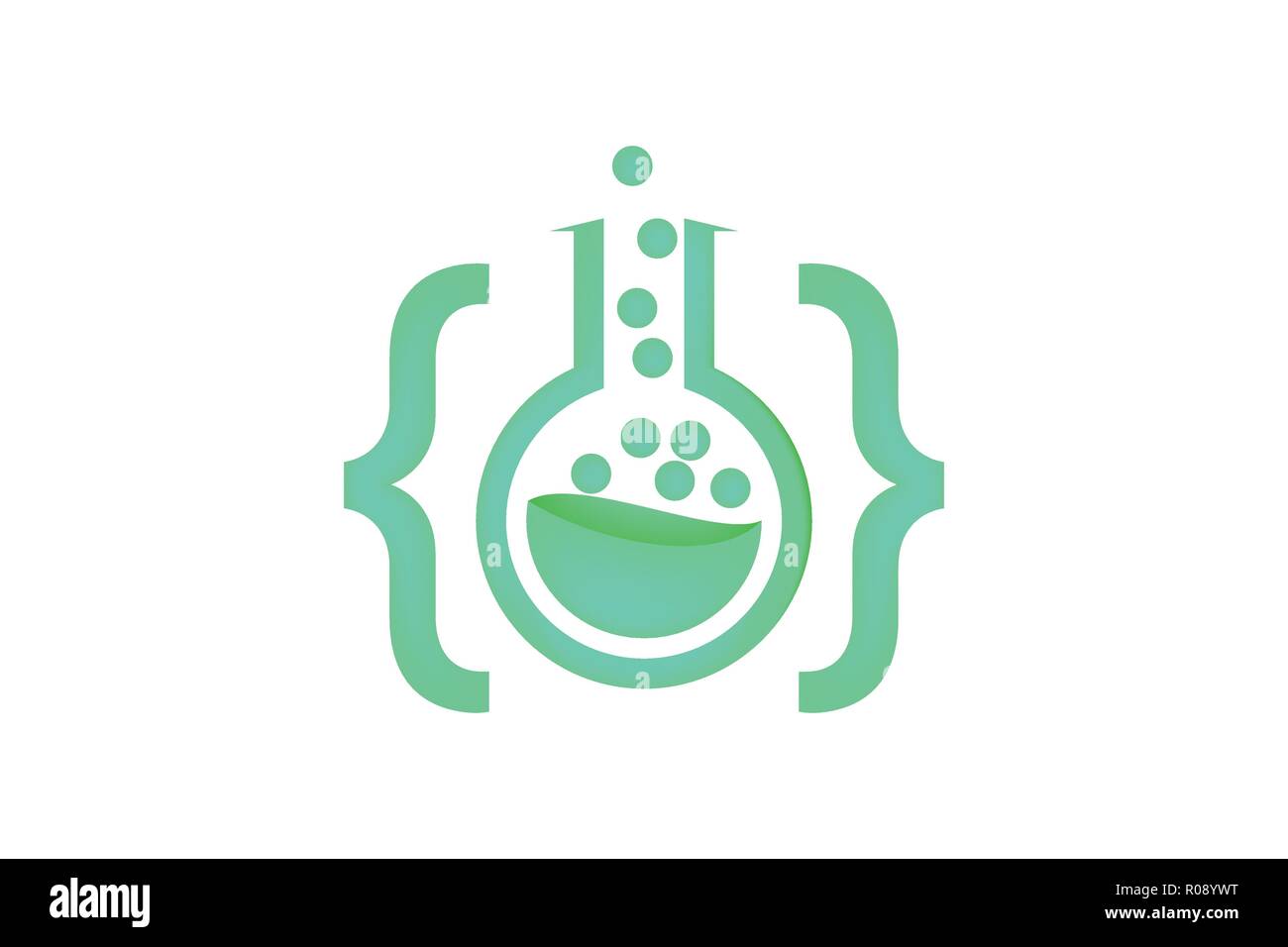 Code Lab Logo Designs Inspiration isoliert auf weißem Hintergrund Stock Vektor