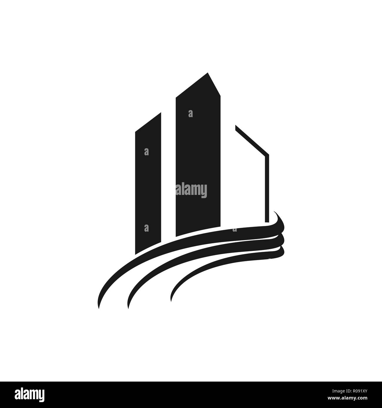 Immobilien Logo Design Inspiration Stock Vektor