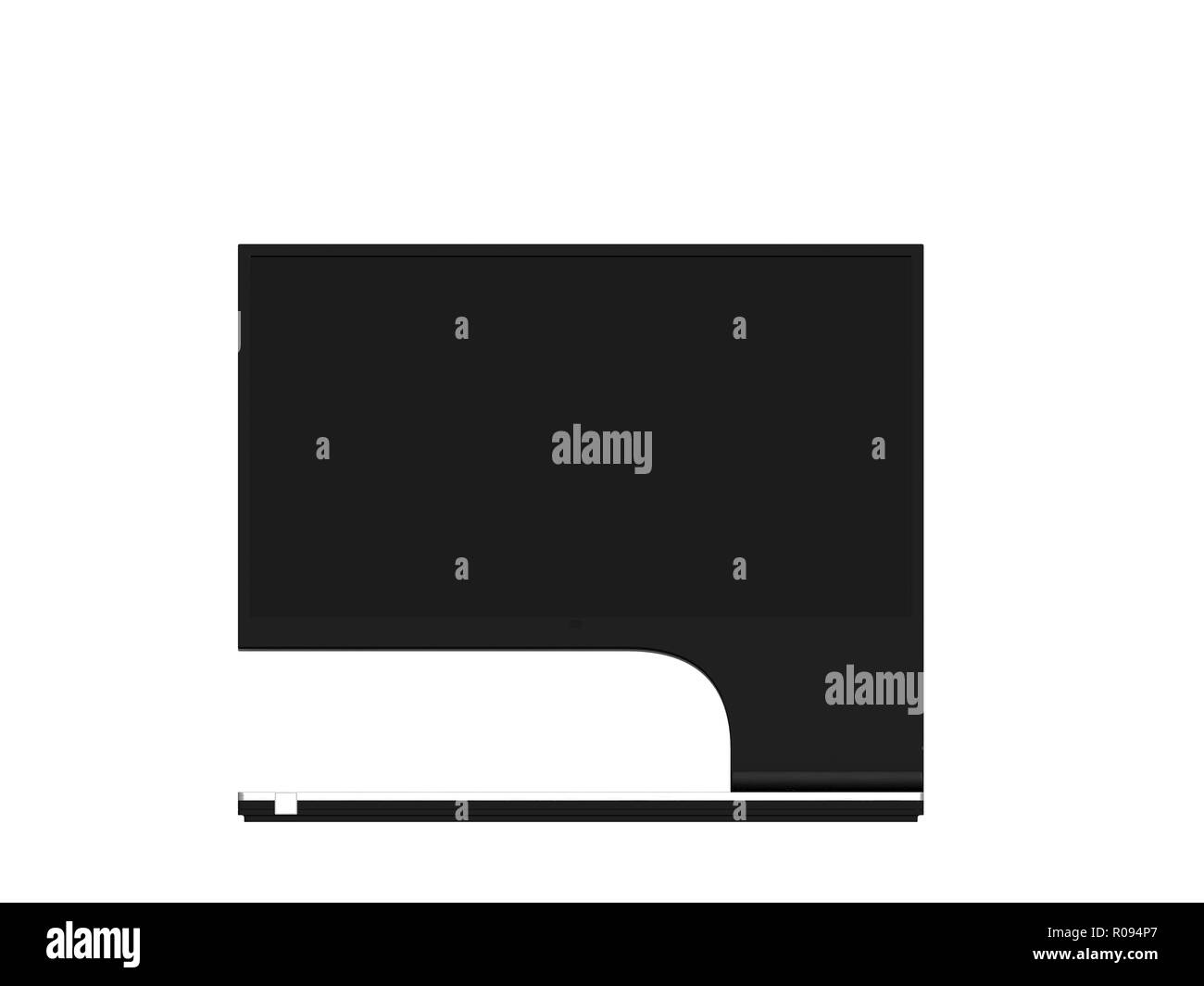 3D-Render von LCD-Monitor Stockfoto