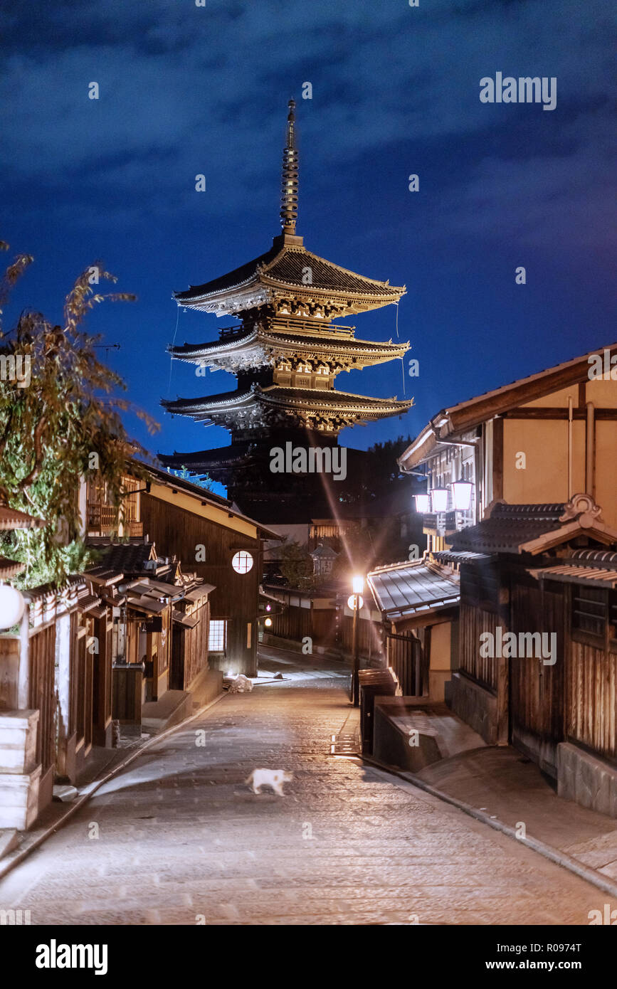 Japan Reiseziel Sehenswürdigkeit, Sanneizaka Straße, Gion, Kyoto Stockfoto