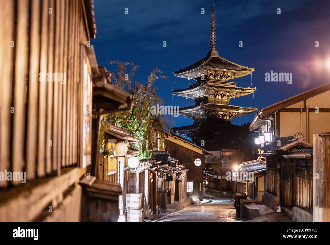 Japan Reiseziel Sehenswürdigkeit, Sanneizaka Straße, Gion, Kyoto Stockfoto