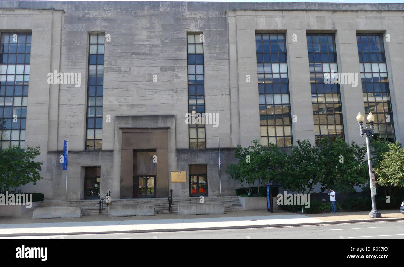 VOICE OF AMERICA Headquarter in der Wilbur J. Cohen Federal Building, Washington, D.C. Foto: Tony Gale Stockfoto