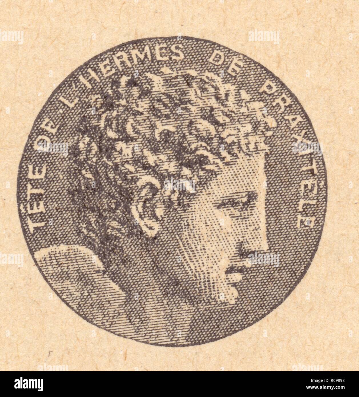 Typ de la beauté grecque. L’Hermès de Praxitèle, Bildhauer athénien, v. 350 Stockfoto