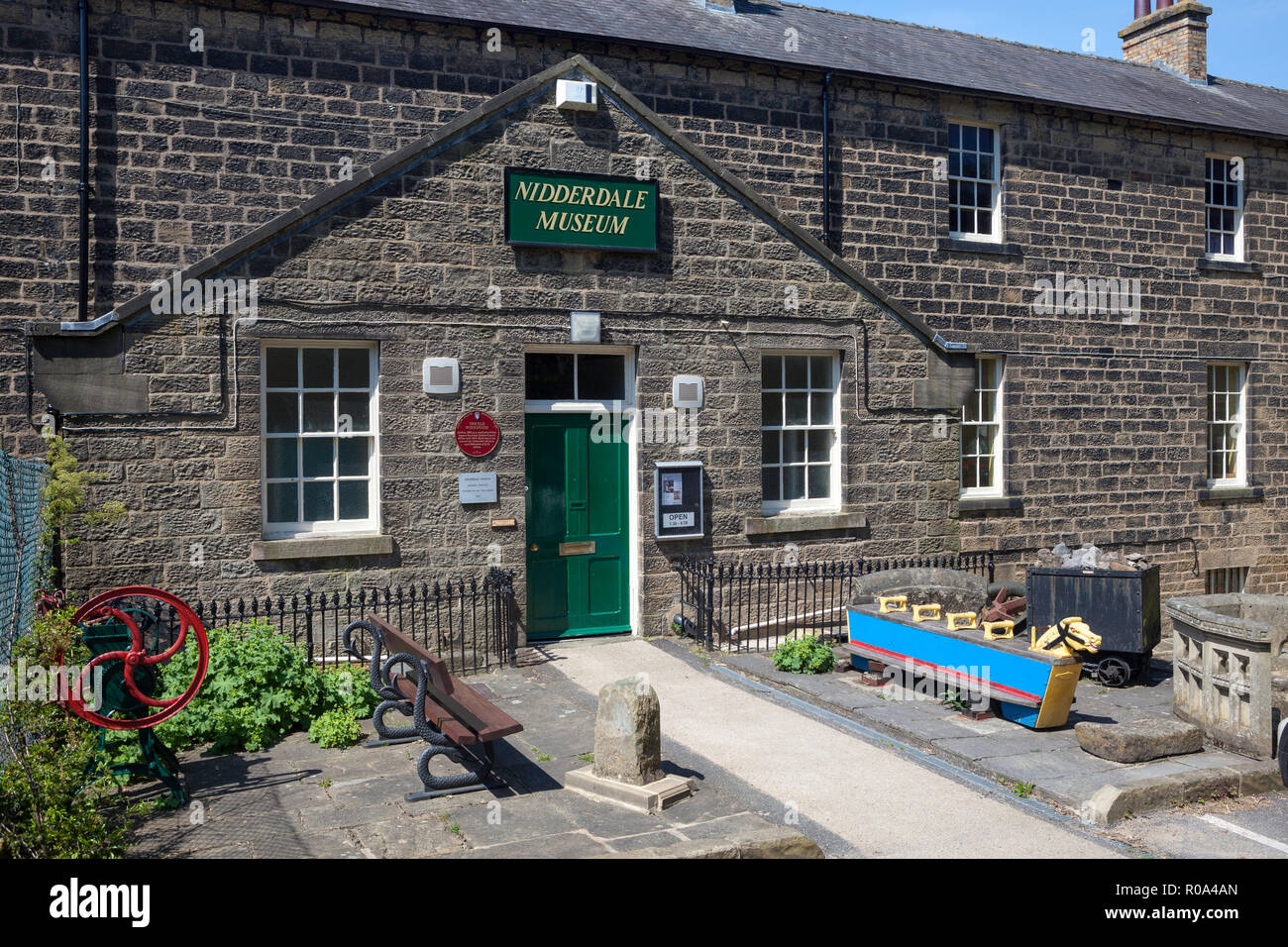 Nidderdale Museum, ein Heimatmuseum in Pateley Bridge in den Yorkshire Dales Stockfoto