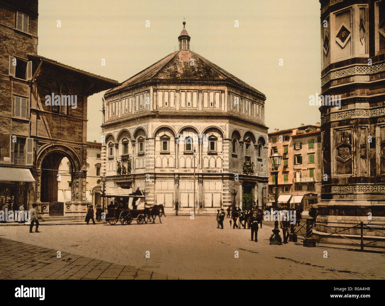 Baptisterium, Florenz, Italien, Photochrom Print, Detroit Publishing Company, 1900 Stockfoto