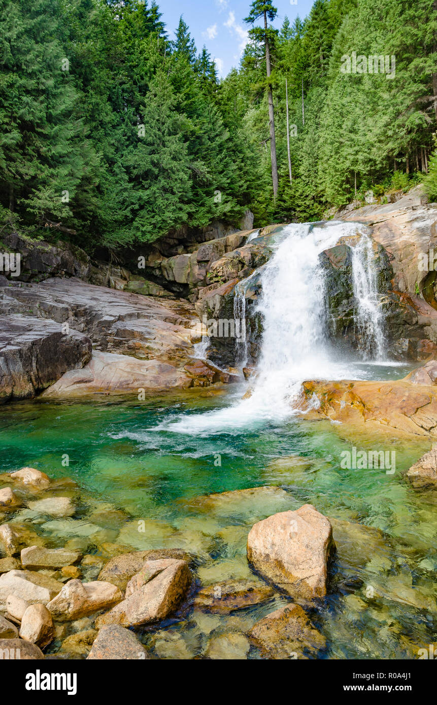 Lower Falls, Golden Ears Provincial Park, Maple Ridge, British Columbia, Kanada Stockfoto