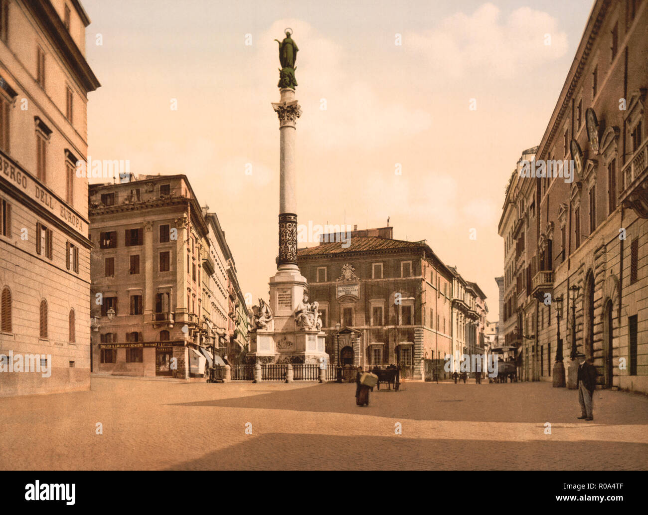 Piazza di Trevi, Rom, Italien, Photochrom Print, Detroit Publishing Company, 1900 Stockfoto
