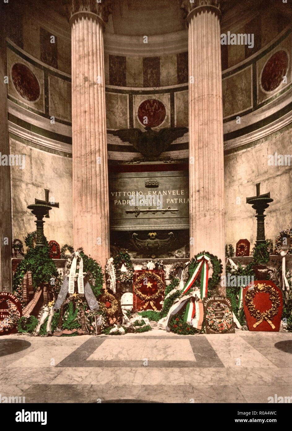 Grab von Victor Emmanuel, Rom, Italien, Photochrom Print, Detroit Publishing Company, 1900 Stockfoto