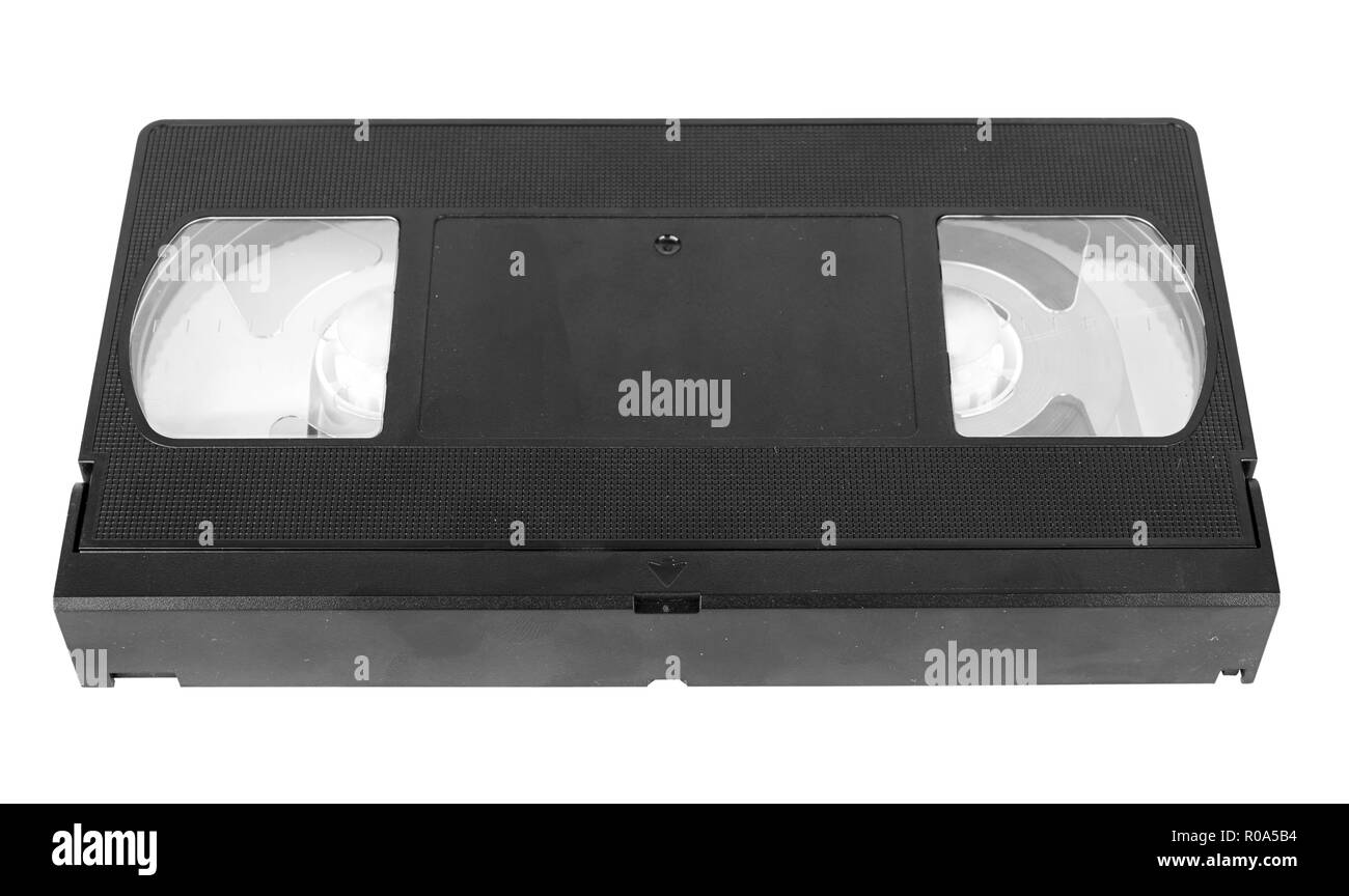Video tape isoliert auf weißem Hintergrund Stockfoto