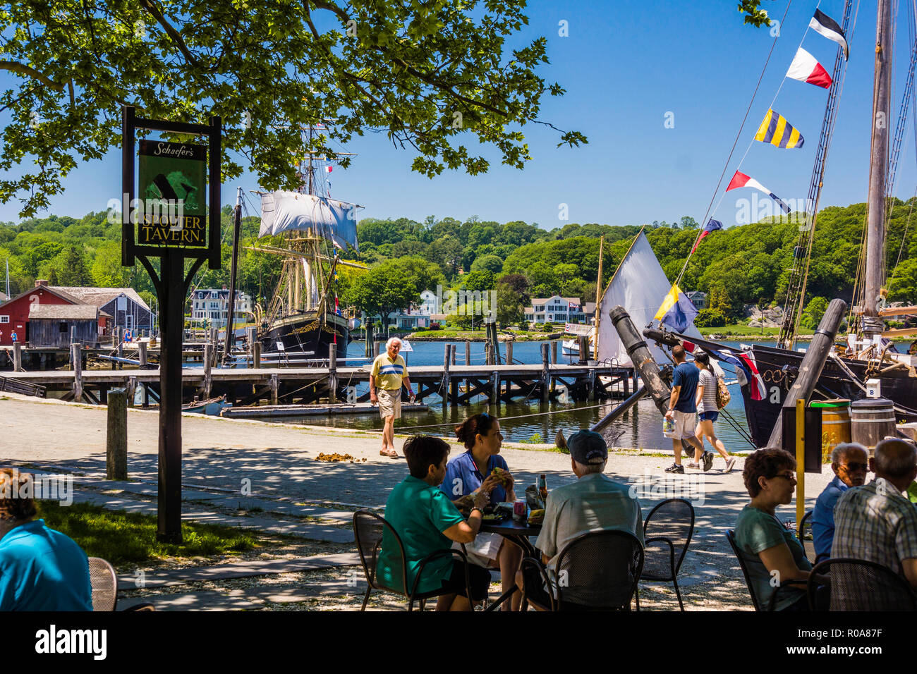 Mystic Seaport_Mystic, Connecticut, USA Stockfoto