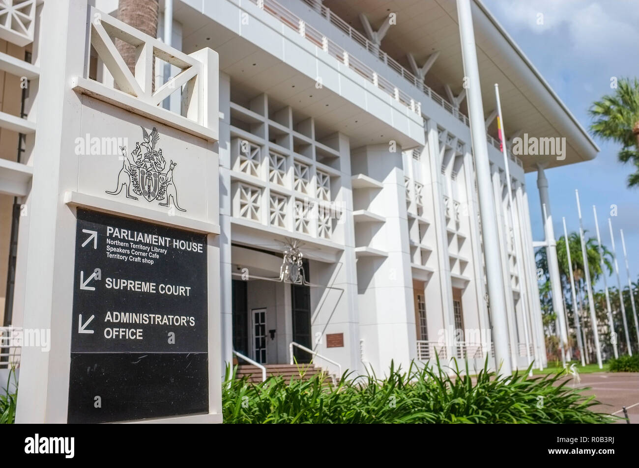 Das Parlament des Northern Territory von Australien in Darwin City, N.T Australien. Stockfoto