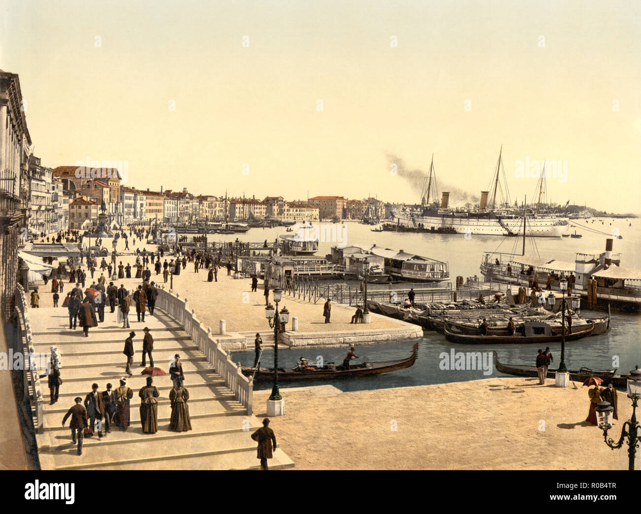 Hafen, Venedig, Italien, Photochrom Print, Detroit Publishing Company, 1900 Stockfoto
