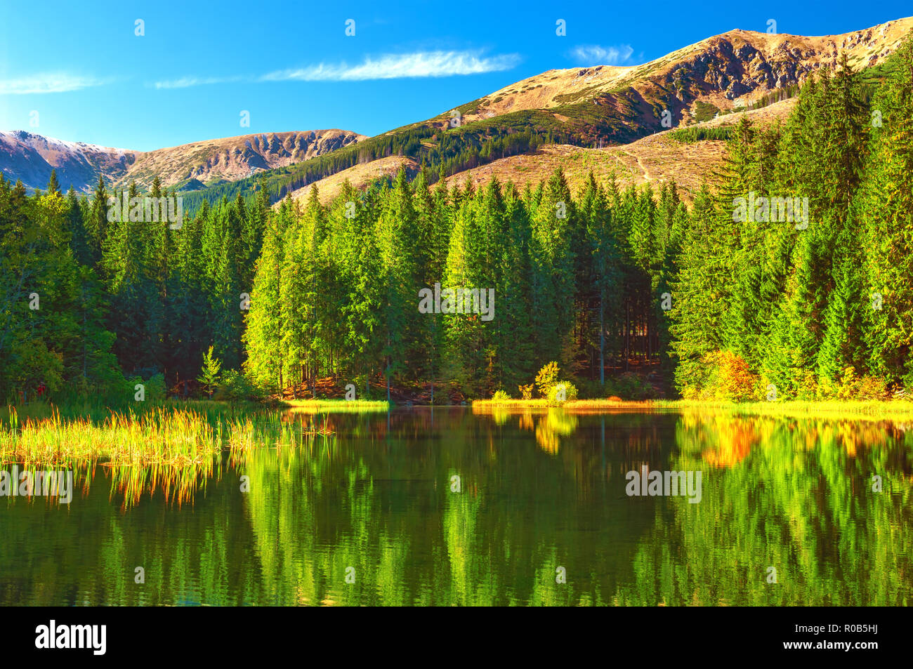 Mountain Lake Niedrige Tatra, Slowakei Stockfoto