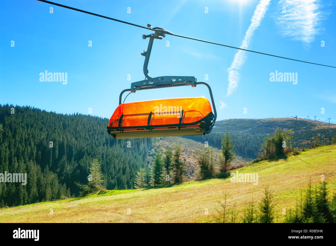 Skilift Niedere Tatra, Slowakei Stockfoto
